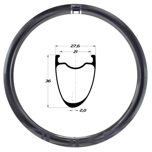 Duke Baccra Ultra SLR2 36 Carbon Road Rim