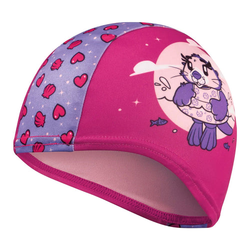 Speedo Baskılı Poly Cap Iu Pink/purple Unisex Çocuk Pembe Yüzücü Bonesi