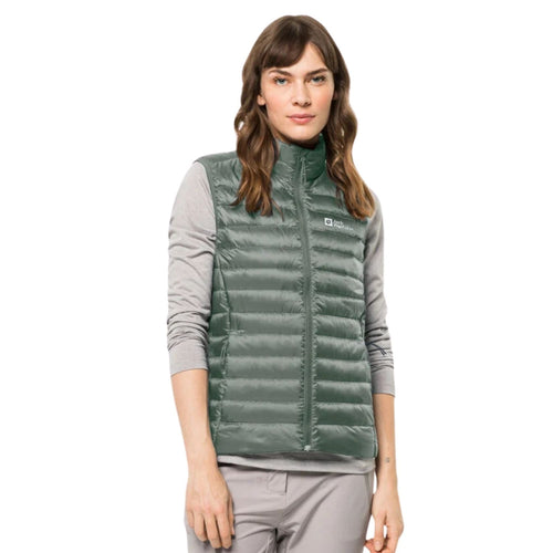 Jack Wolfskin Pack & Go Down Vest Kadın Yeşil Yelek