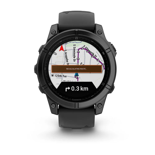 fenix E - 47 mm, AMOLED Slate Gri, Siyah Silikon Kayışlı