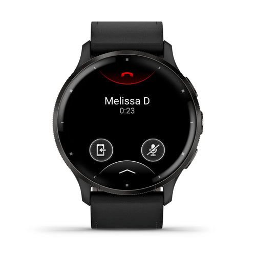 Garmin Venu 3 Akıllı Saat - Siyah Deri Kayışlı