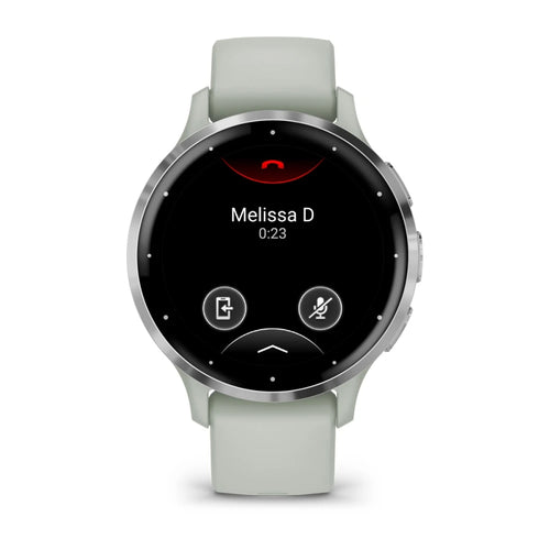 Garmin Venu 3S - Gümüş | Sage Gri Kayışlı