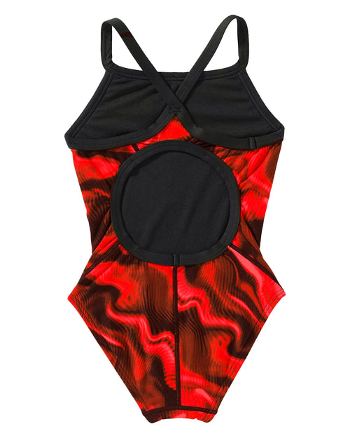 Durafast Elite® Girl's Diamondfit Swimsuit - Waveform - 610