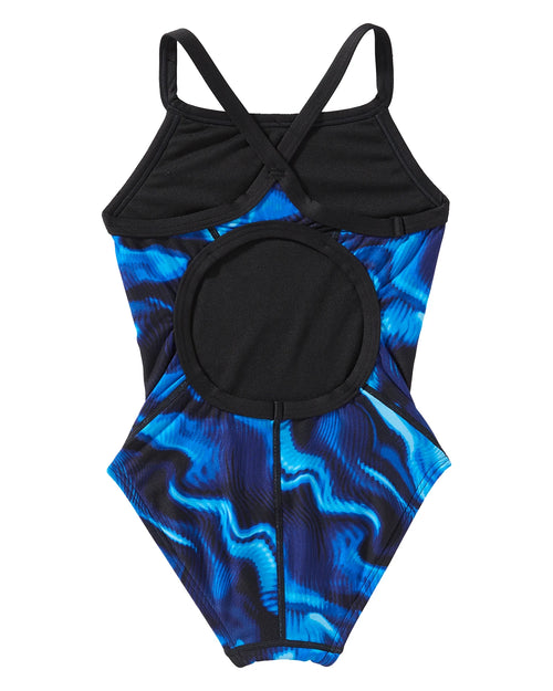 Durafast Elite® Girl's Diamondfit Swimsuit - Waveform - 420