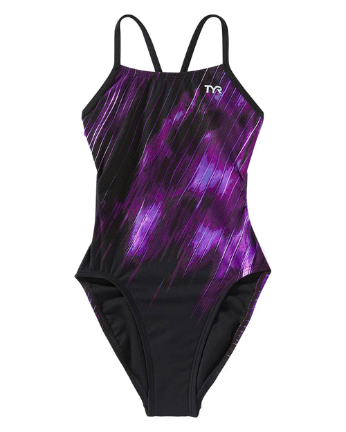 Durafast Elite® Girl's Cutoutfit Swimsuit - Cycloid - 510