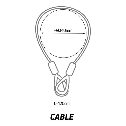 Zefal K-TRAZ Steel Cable 10X120MM