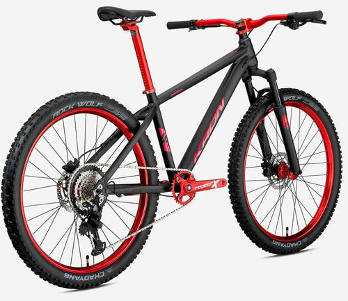 Kron Rebel 27.5 Jant H.Disk Fren Dağ Bisikleti-2026 - Mat Siyah-Kırmızı