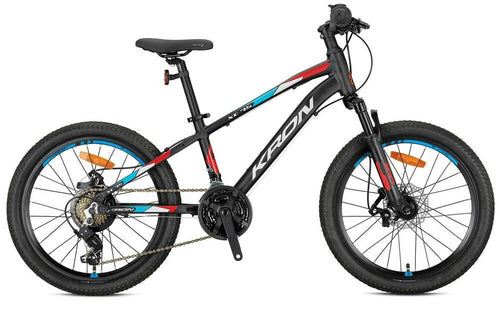 Kron Xc 75 - M.Disk Fren - 24 Jant Çocuk Bisikleti - Siyah-Kırmızı-Gri-Mavi