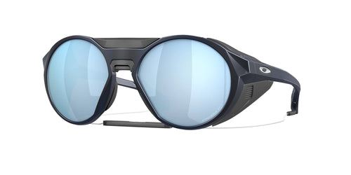Oakley Clifden Polarized Günəş Eynəyi 944005 Mat Şəffaf Mavi Prizm Dərin Su Polarized