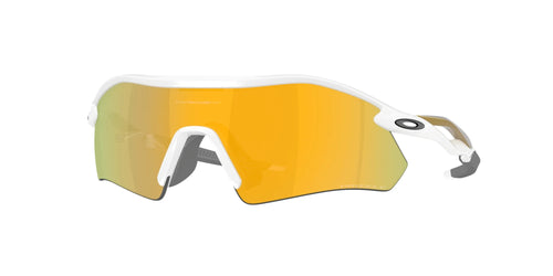Oakley Radar Plate Polyarlaşdırılmış Günəş Eynəyi 9495D 949505 Cilalanmış Ağ Prizm 24K Polyarlaşdırılmış