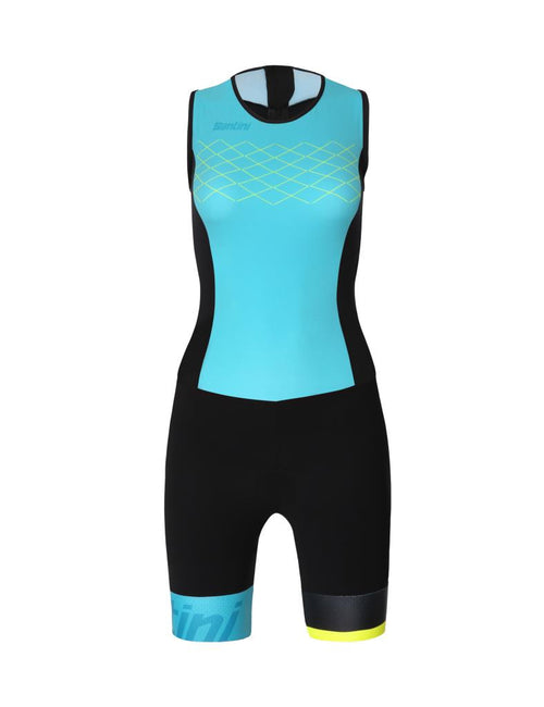 Santini GTR REDUX S9 Lady Body Triatlon Qadın Qolsuz Trikotu S9771GTRREDUX