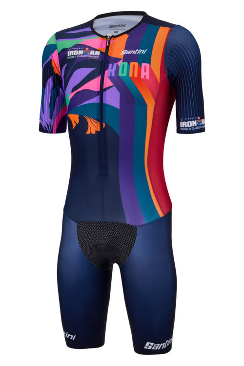 Santini Ironman Kona Hawaii Xüsusi Buraxılış Kişi Üçkostyumu 3I780IMGVPR2KONA 