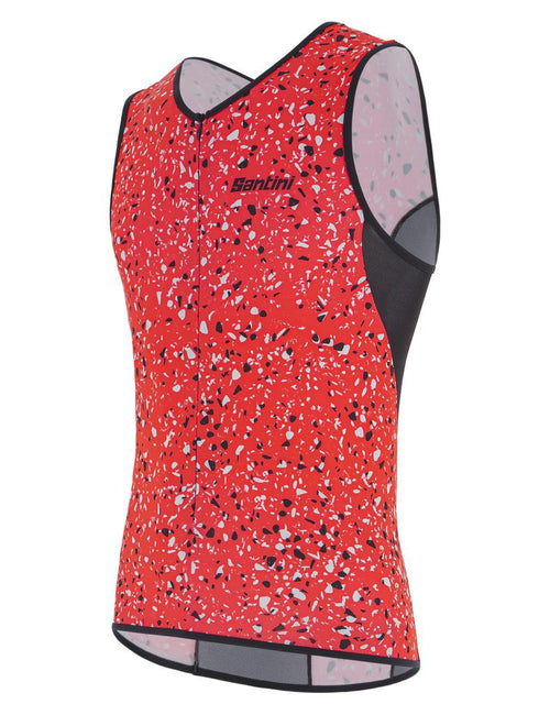 Santini Sleek Pietra Tri Top Sleveless Kişi Triatlon Topu 1T6300SLEEKPIET