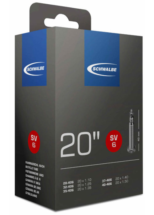 Schwalbe İnce Sibop İç Lastik Sv6 40Mm 20X1.10/1.50