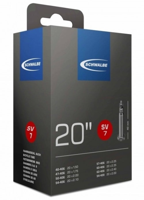Schwalbe İncə Klapanlı Daxili Borusu SV7 20X1.50/2.40 