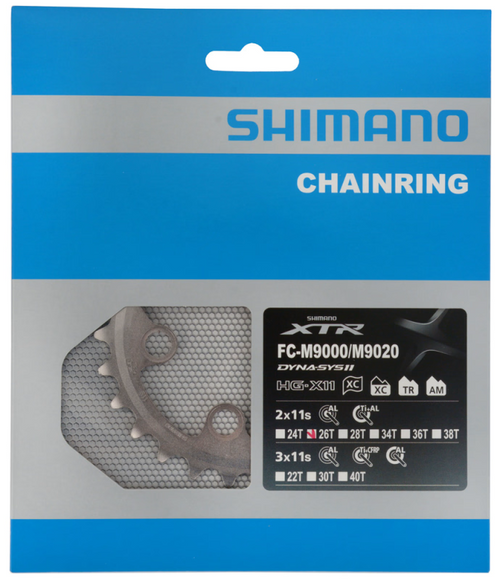 SHIMANO  XTR FC-M9020-2 FC-M9000-2 FC-M9020-B2 için 26T AYNAKOL DİŞLİSİ