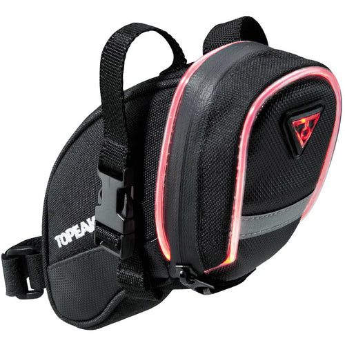 Topeak Aero Wedge IGlow LED işıqlı yəhər çantası 0.5L Kiçik TIG-AW02