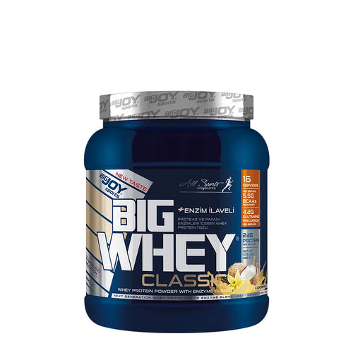 Bigjoy BIGWHEY Whey Protein Classic 488g 15 Servis Hindistan Cevizi &amp; Vanilya