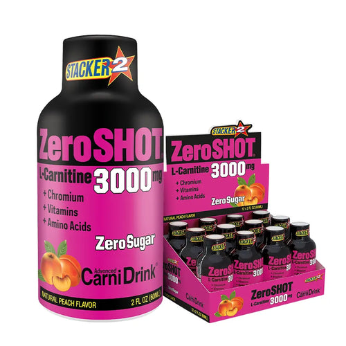 ZeroSHOT 3000mg 60ml x 12 Adet Şeftali